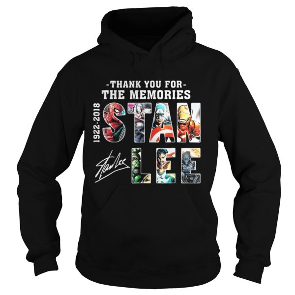 Stan Lee Thanks For Memories 1922-2018 Marvel Shirt