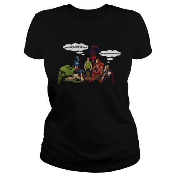 Stan lee and marvel superheroes your mother the woman the myth the legend tshirts