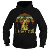 Star Wars Carrie Fisher I love you shirt
