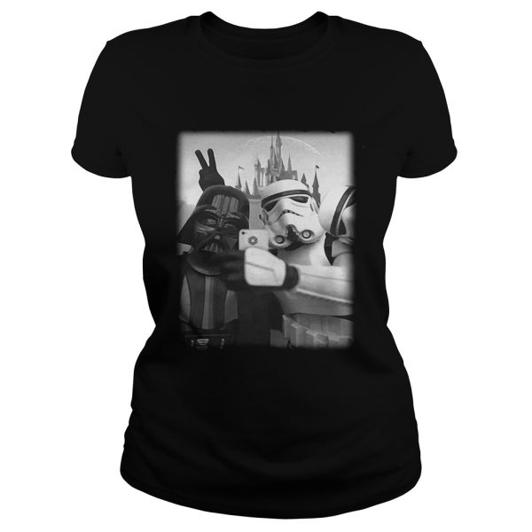 Star Wars Stormtrooper and Darth Vader selfie together shirt