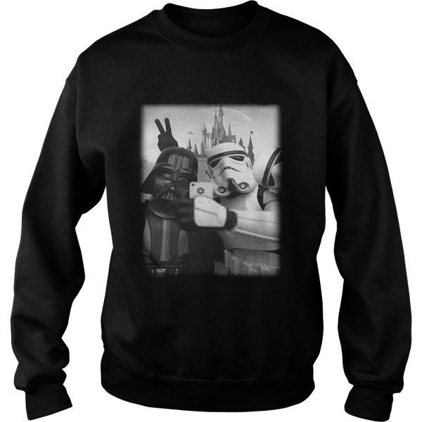 Star Wars Stormtrooper and Darth Vader selfie together shirt