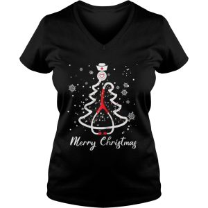 Stethoscope Christmas Tree Merry Christmas Nurse Gift Shirt 2