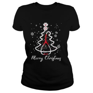 Stethoscope Christmas Tree Merry Christmas Nurse Gift Shirt 3