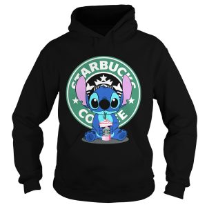 Stitch drinking Starbucks coffee shirt 1
