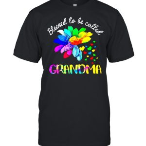 Sunflower Blessed To Be Called Grandma T-shirt