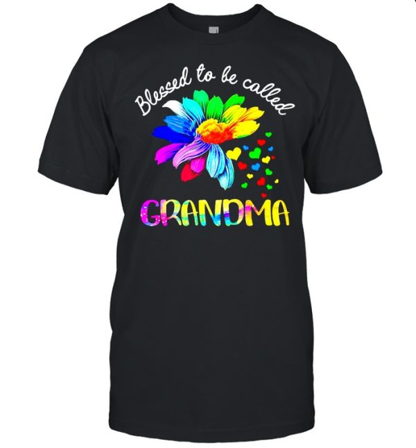 Sunflower Blessed To Be Called Grandma T-shirt