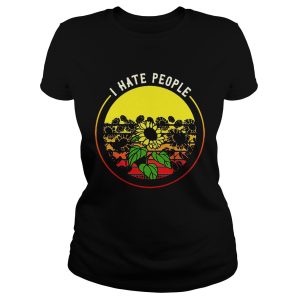 Sunflower I hate people retro shirt 3 Sunflower I hate people retro shirt 1 2