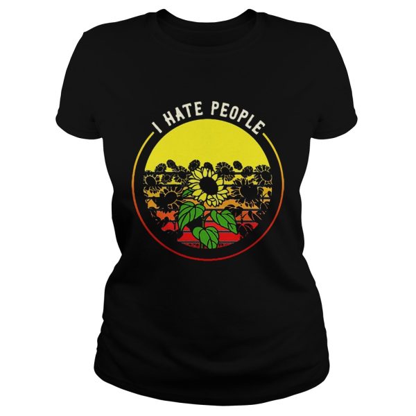 Sunflower I hate people retro shirt