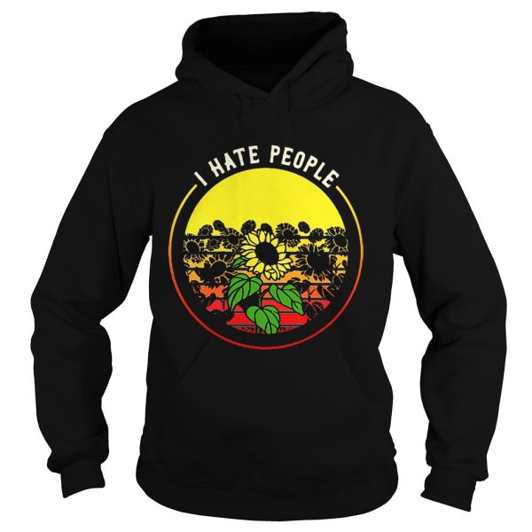 Sunflower I hate people retro shirt