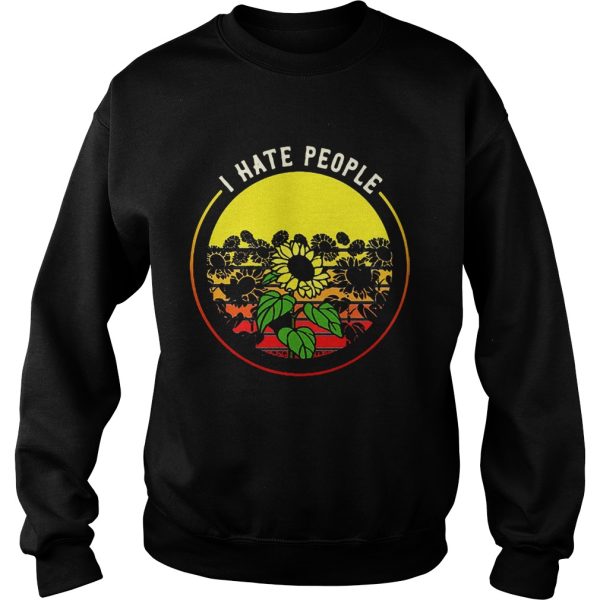 Sunflower I hate people retro shirt