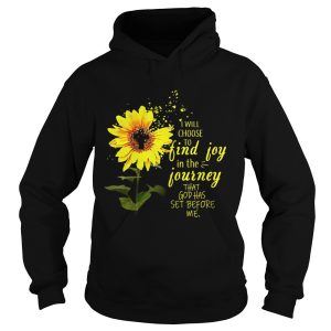 Sunflower I will choose to find joy in the journey me kid shirt 2