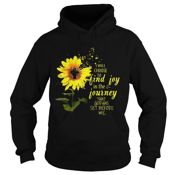 Sunflower I will choose to find joy in the journey me kid shirt