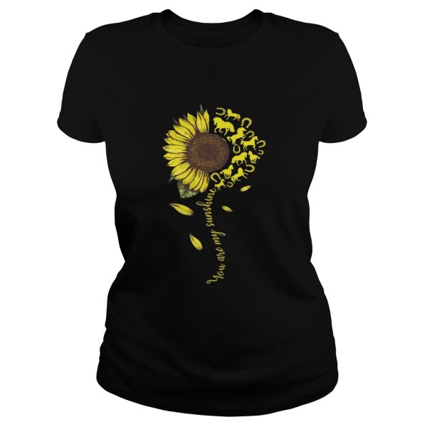 Sunflower You are my sunshine Horse shirt