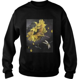 Sunflower and dragonfly T Shirt 3