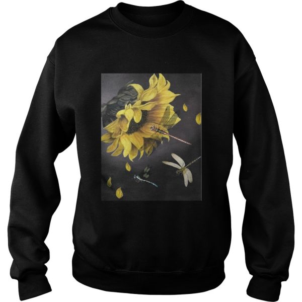 Sunflower and dragonfly T-Shirt