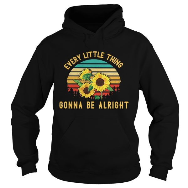 Sunflower every little thing gonna be alright retro shirt