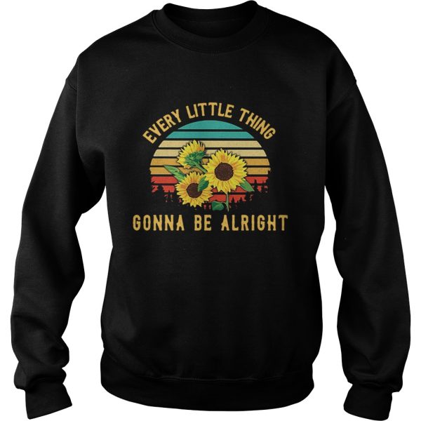 Sunflower every little thing gonna be alright retro shirt