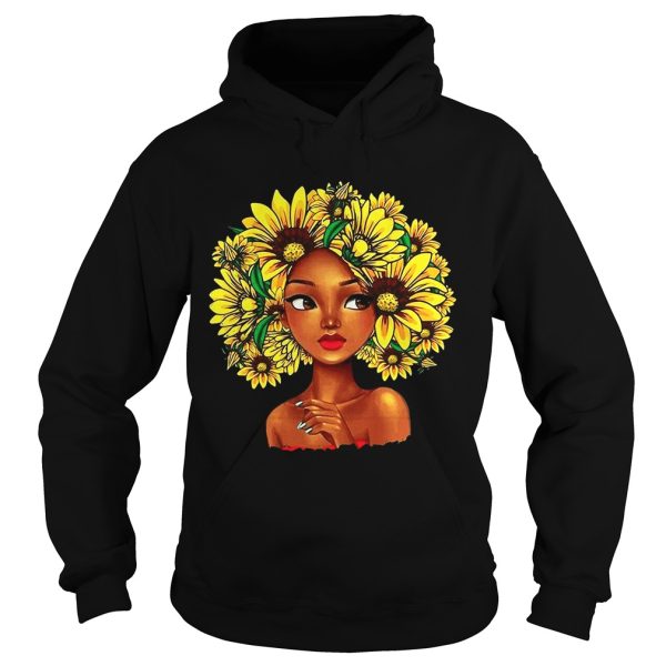 Sunflower natural hair for girl shirt