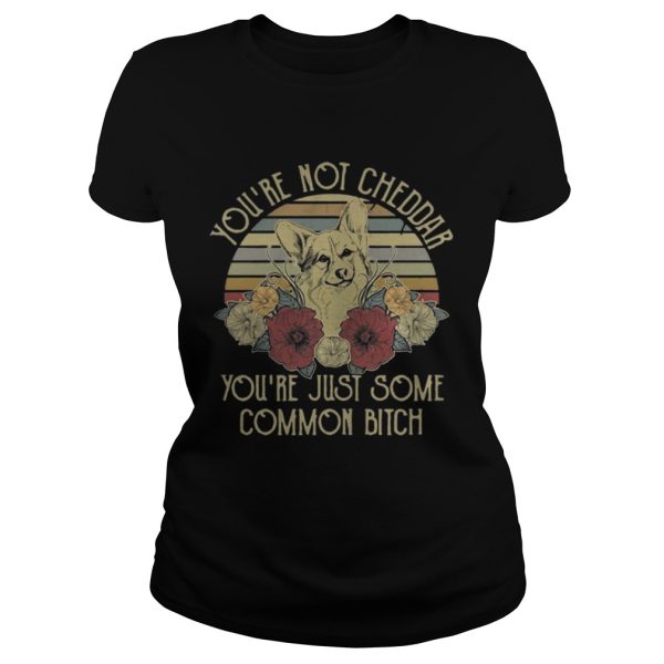 Sunset Fox youre not cheddar youre just some common bitch shirt