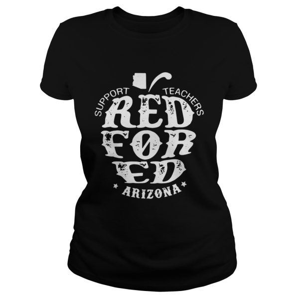 Support Teachers Apple RedForEd Arizona shirt