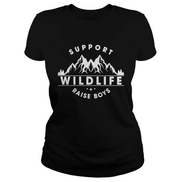 Support wildlife raise boys shirt