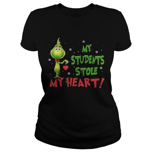 Teacher Grinch my students stole my heart shirt