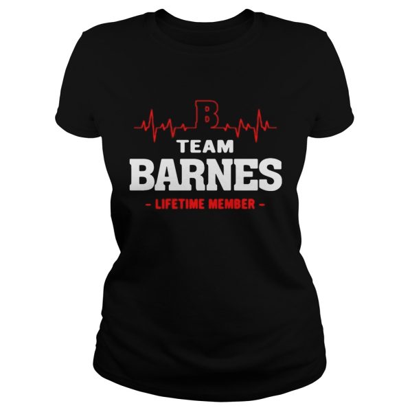 Team Barnes lifetime member shirt