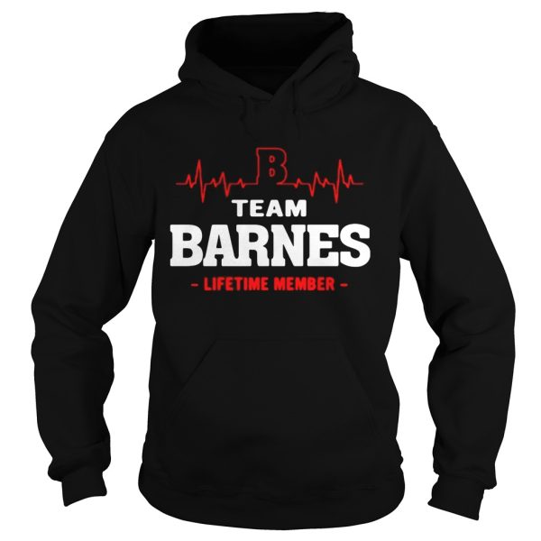 Team Barnes lifetime member shirt