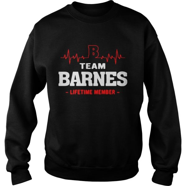 Team Barnes lifetime member shirt