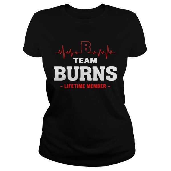 Team Burns lifetime member shirt