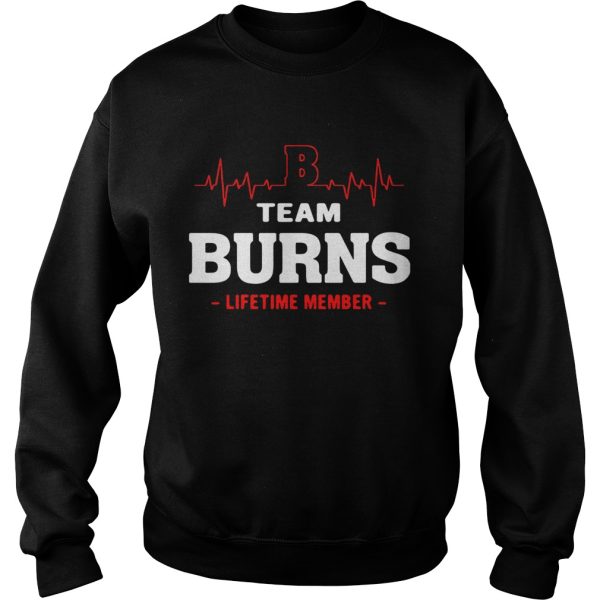 Team Burns lifetime member shirt