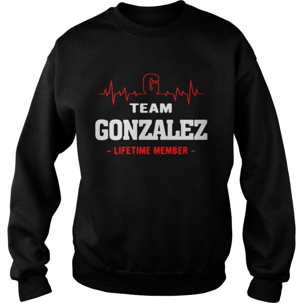 Team Gonzalez lifetime member shirt