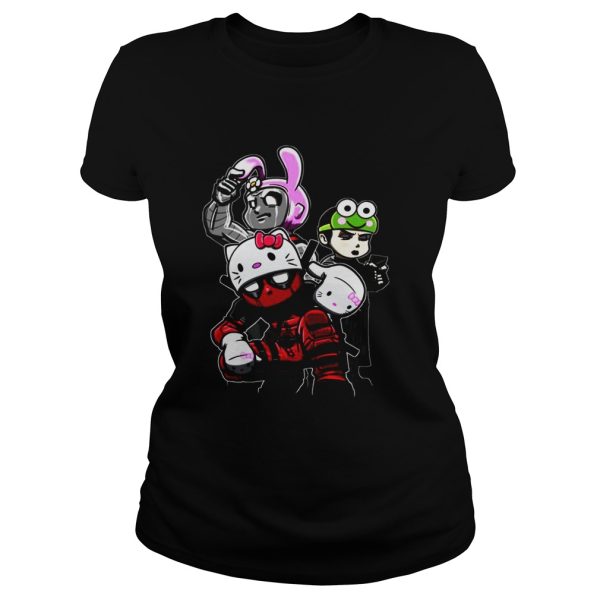 Team Hello Kitty Deadpool Colossus And Negasonic Teenage Warhead shirt