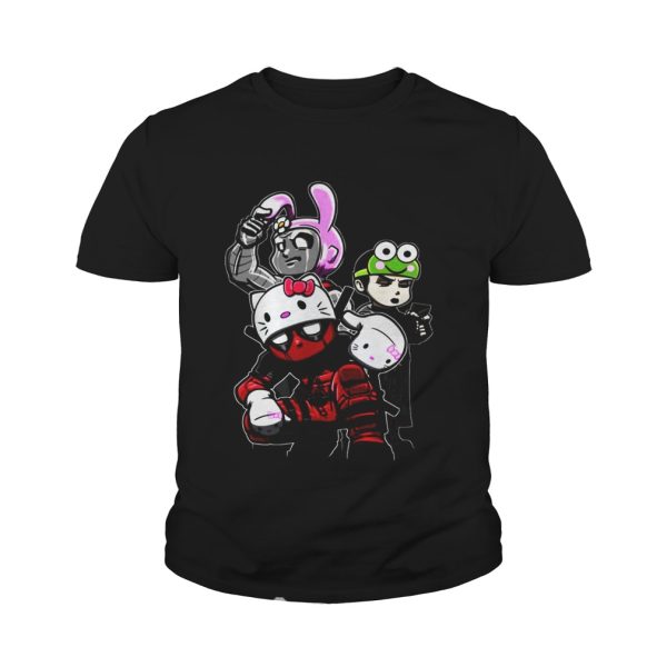 Team Hello Kitty Deadpool Colossus And Negasonic Teenage Warhead shirt