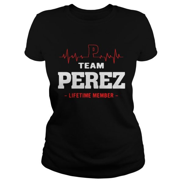 Team Perez lifetime member shirt