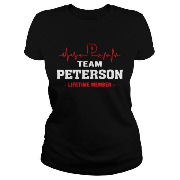 Team Peterson lifetime member shirt