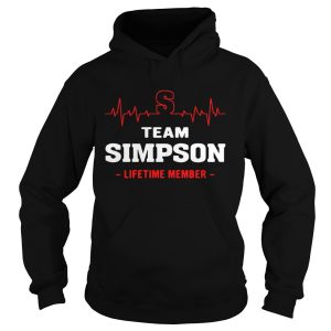 Team Simpson lifetime member shirt 1 Team Simpson lifetime member shirt 2