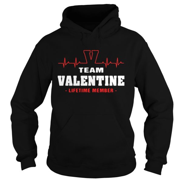 Team valentine lifetime member shirt