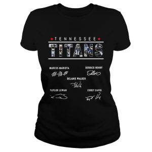 Tennessee Titans Marcus Mariota Derrick Henry Delanie Walker Taylor Lewan Corey Davis signature shirt 1