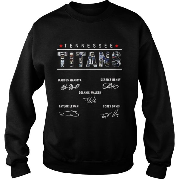 Tennessee Titans Marcus Mariota Derrick Henry Delanie Walker Taylor Lewan Corey Davis signature shirt