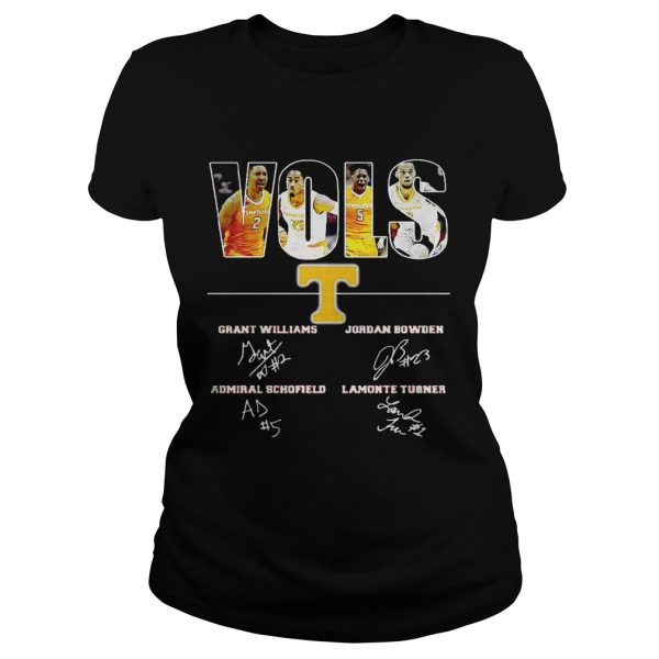 Tennessee Volunteers VOLS Grant Williams Jordan Bowden Admiral Schofield Lamonte Turner shirt