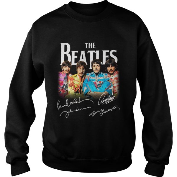 The Beatles John Lennon Paul McCartney George Harrison Ringo Starr signatures shirt