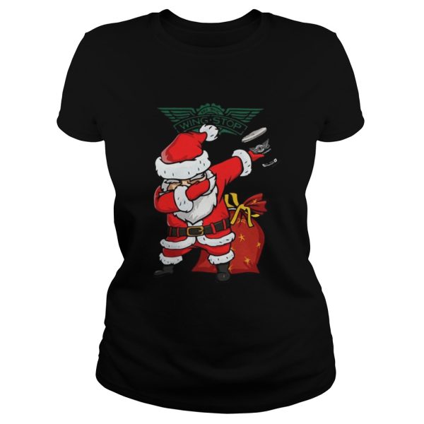 The Dabbing Santa Claus Wing Stop shirt