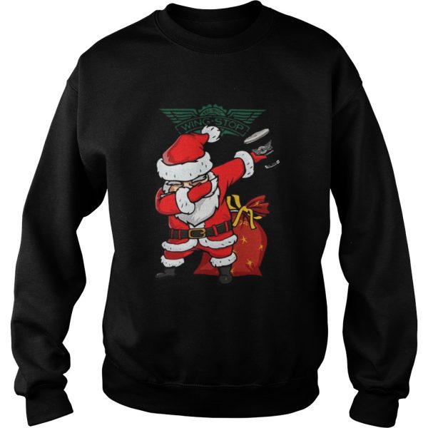 The Dabbing Santa Claus Wing Stop shirt