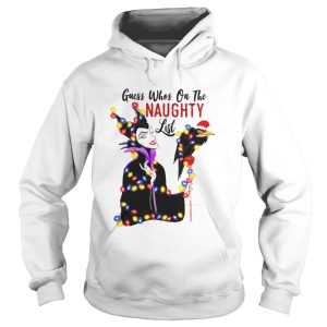 The Disney Maleficent Light Guess Whos Naughty List Christmas Shirt 1