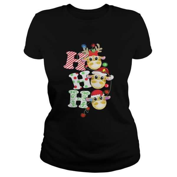 The Giraffe Christmas ho ho ho shirt