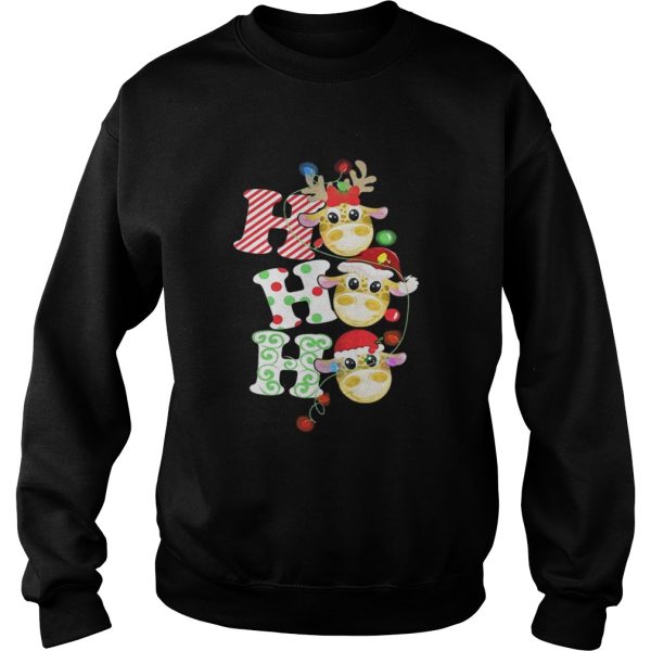 The Giraffe Christmas ho ho ho shirt