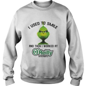 The Grinch I used to smile and then I worked at OReilly auto parts shirt 3