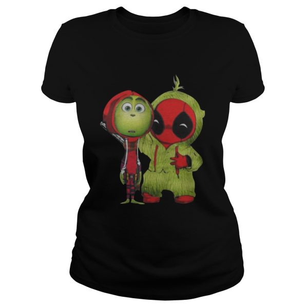 The Grinch and Deadpool baby shirt