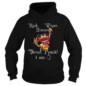 The Muppets Rock Paper Scissors throat punch I win shirt 1